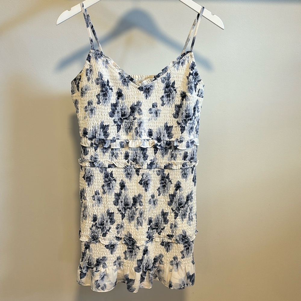 Abercrombie & Fitch guest collection smocked mini dress.